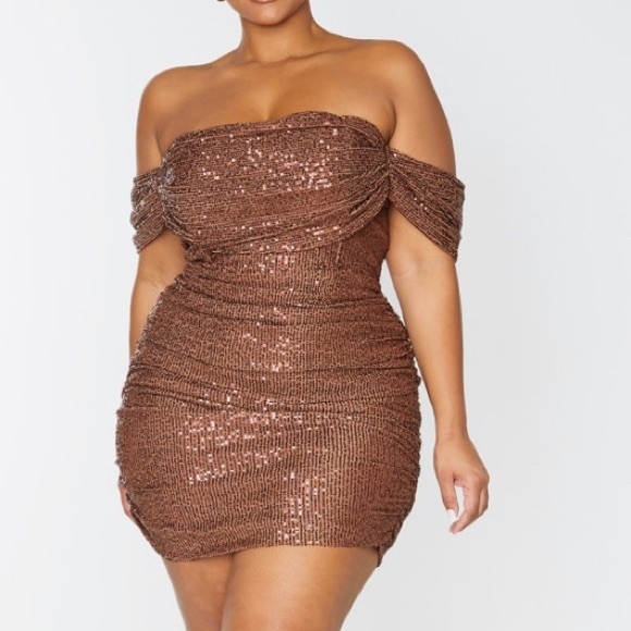 rose gold plus size dresses Gold Dress With Sleeves Long Sleeves Rose Gold Wedding Dress With Sleeves line Dress Sequined Evening Gown Cocktail Dress Features Adrianna Papell Plus Size Embellished